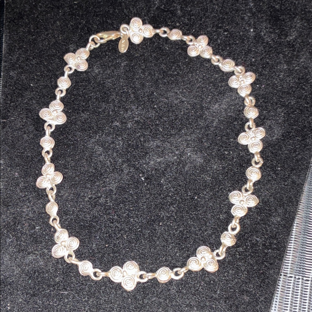 Express Silver Floral Necklace
